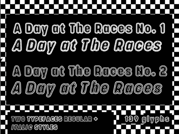 A Day at the Races Display Font for Bold Digital Branding