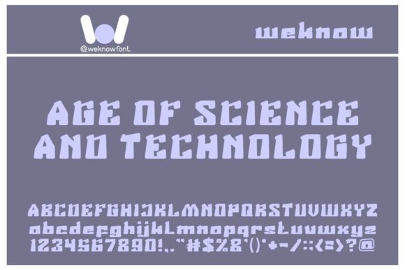 Age of Science and Technology Font for Editorial Impact