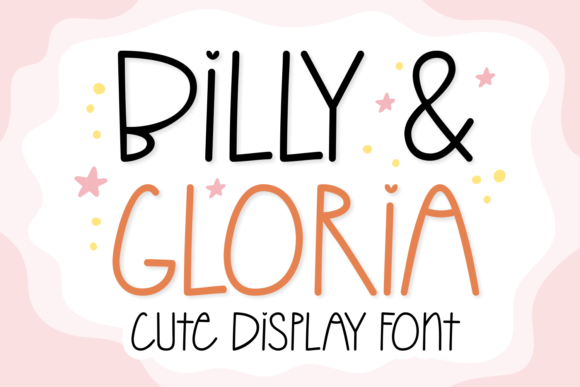 Billy and Gloria Font: Friendly Display Fonts for Handmade Creators