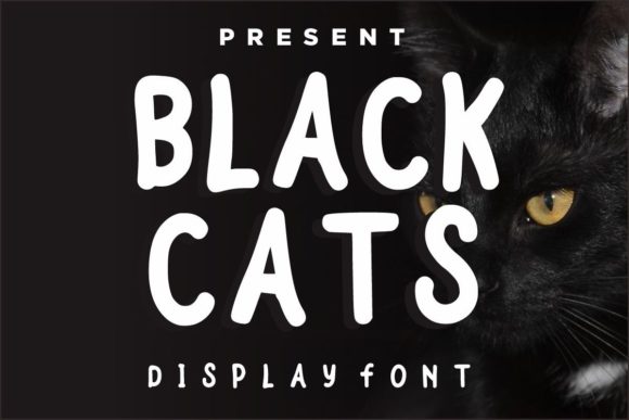 Black Cats Font: A Bold, Cute Display Typeface for Creative Projects