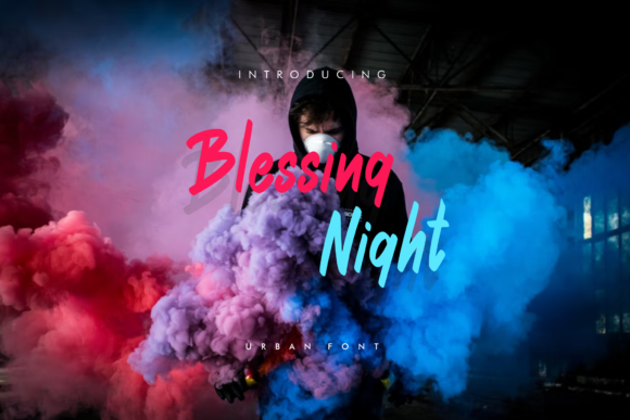 Blessing Night Display Font for Modern Editorial Projects