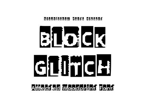 Block Glitch Font for Hacker-Themed Campaigns and Digital Branding