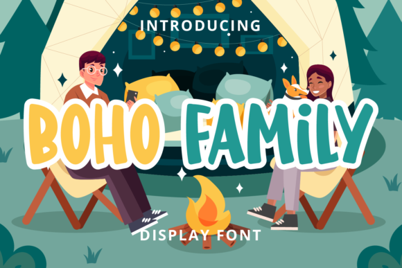 Boho Family: A Playful Display Font for Warm Editorial Identity