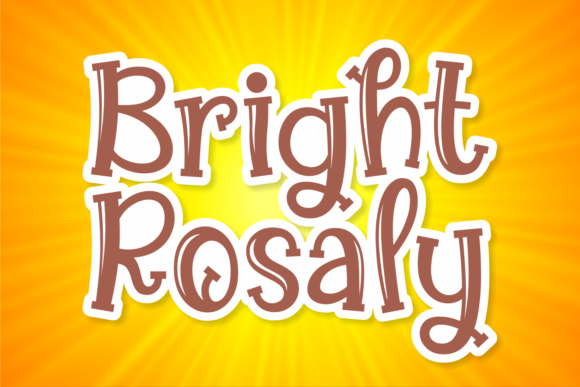 Bright Rosaly Display Font for Playful, Polished Web Headlines