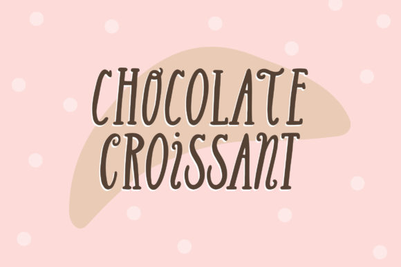 Chocolate Croissant Font for Polished Brand Identity