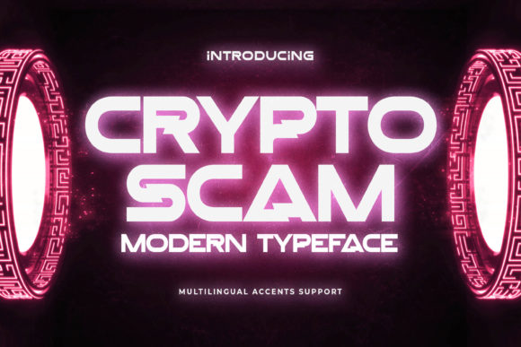 Crypto Scam Display Font for Bold Handmade Branding