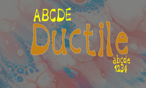 Ductile Font for Bold, Metallic Brand Visuals