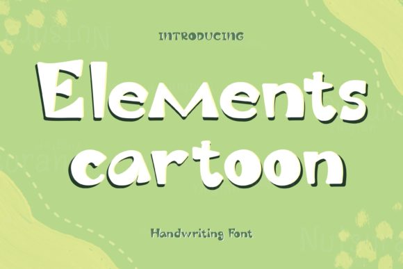 Elements Cartoon Font for Handmade Labels & Creative Branding