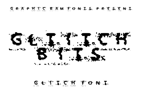 Glitch Bits: A Glitched Cool Display Typeface for Editorial Edge