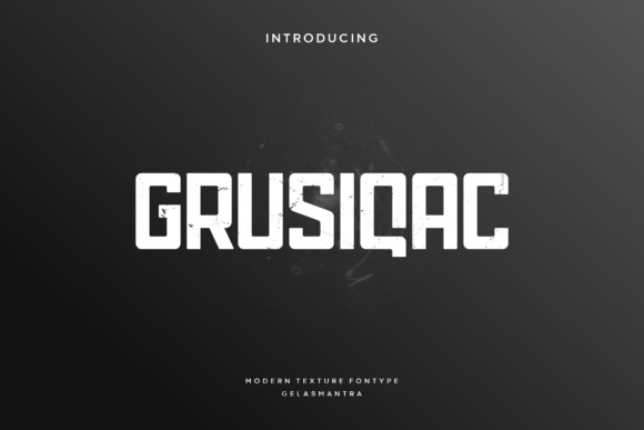 Grusiqac: A Sci-Fi Display Font for Bold Campaign Headlines