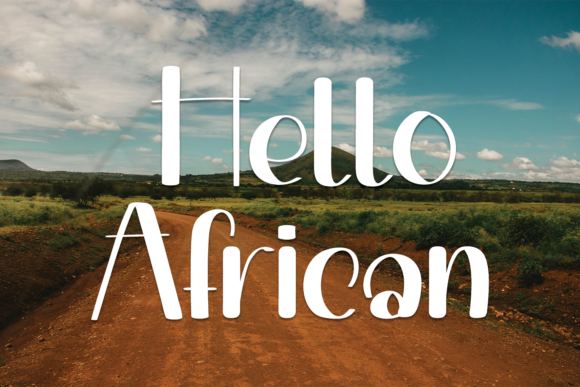 Hello African Font for Playful Brand Identity Design