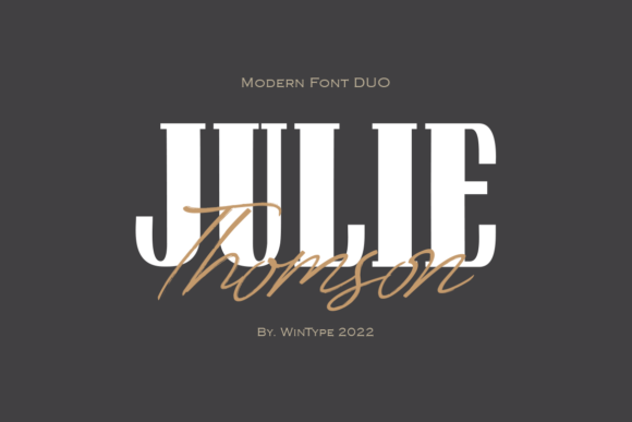 Julie Thomson Display Font for Chic Editorial Charm