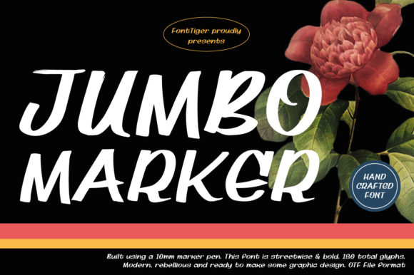 Jumbo Marker: A Bold Display Font for Small Business Branding