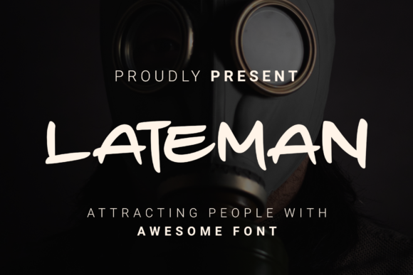 Lateman Font: A Friendly Display Font for Handmade Labels & Printables