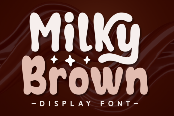 Milky Brown Display Font for Modern Digital Branding