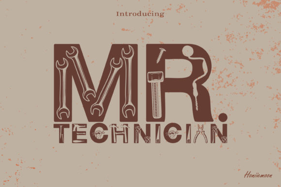 Mr Technician: A Bold Display Font for Modern Editorial Design
