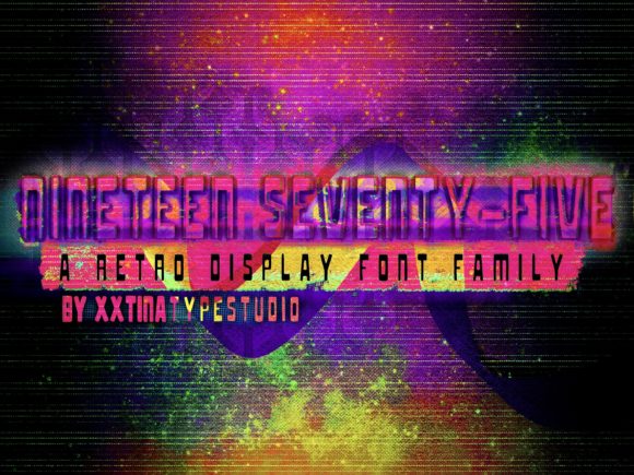 Nineteen Seventy-Five: A Bold Retro Display Font for Modern Design