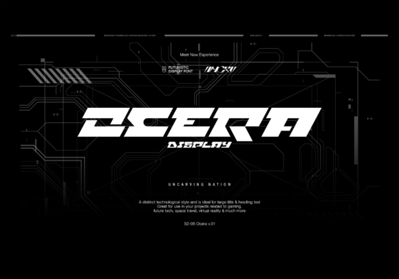 Ocera Display Font for Modern Branding