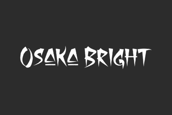 Osaka Bright Japanese Display Font for Crafters