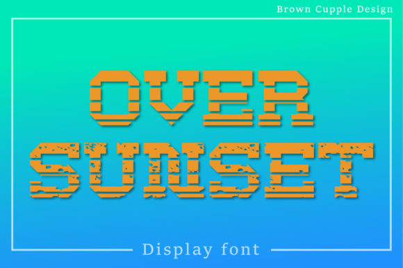 Over Sunset Display Font for Modern Web Design