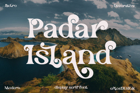 Padar Island Font: Stylish Display Typeface for Scroll-Stopping Brand Content