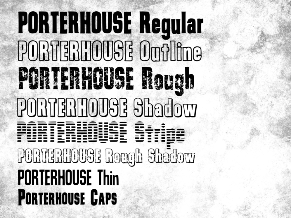 Porterhouse: A Cool and Casual Display Font for Branding