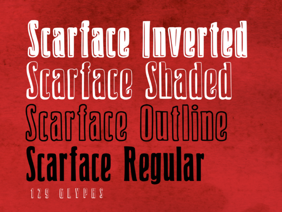 Scarface Display Font for Bold Handmade Branding