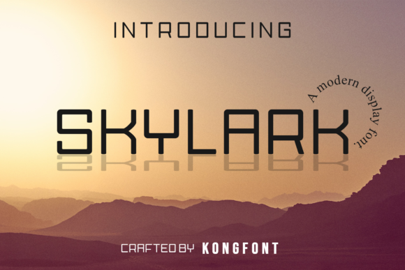 Skylark: A Modern Squared Display Font for Editorial Calm