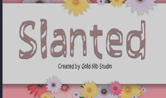 Slanted Font: A Cute, Casual Display Typeface for Scroll-Stopping Branding