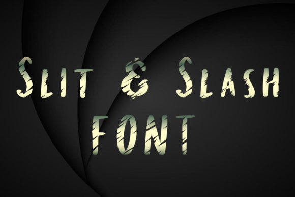 Slit Slash Display Font for Bold, Whimsical Campaigns