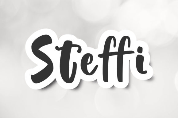 Steffi Font: A Warm, Hand-Drawn Display Typeface for Small Business Branding
