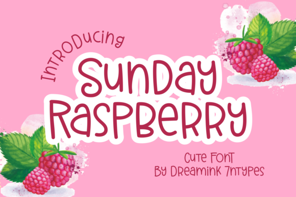 Sunday Raspberry: A Cute and Neat Display Font for Digital Branding