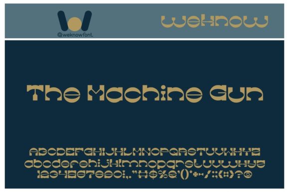 The Machine Gun Display Font for Bold Handmade Branding