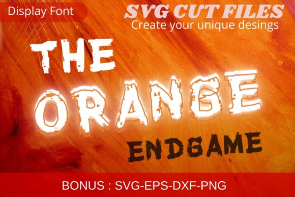 The Orange Endgame: A Sketchy Display Font with Editorial Soul