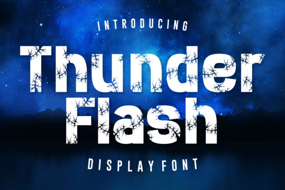 Thunder Flash: A Bold Display Font for Editorial Impact