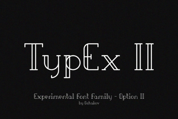 TypEx II Display Font for Modern Handmade Brands