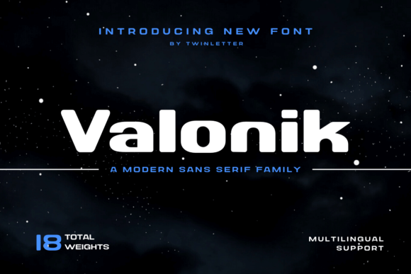 Valonik Display Font for Bold Vintage Branding