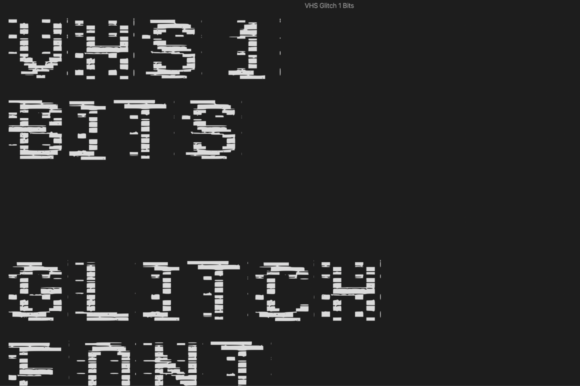 VHS 1 Bits Font for Modern Brand Identity