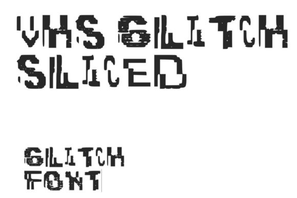 VHS Glitch 3 Sliced Display Font for Bold Brand Identity